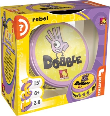 DOBBLE DOBLE DOUBLE REBEL GRA PLANSZOWA IMPREZOWA