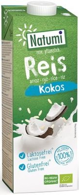 NAPÓJ RYŻ-KOKOS BEZ CUKRU BEZGLUTENOWY BIO 1 L