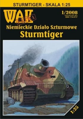 1:25 Działo samobieżne Sturmtiger WAK extra 1/2008