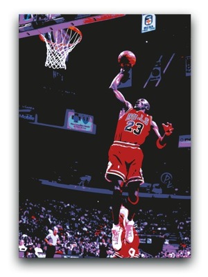 MICHAEL JORDAN - OBRAZ 80x60 plakat Chicago Bulls
