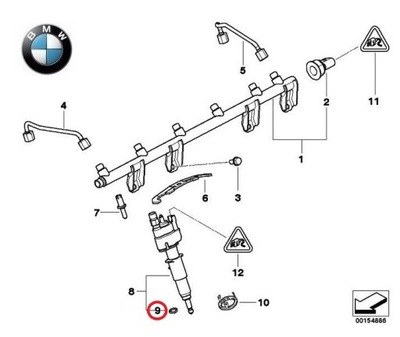 УПЛОТНИТЕЛЬ ФОРСУНКИ BMW X5 M (E70), X BMW OE 13537584315 КОЛЬЦО