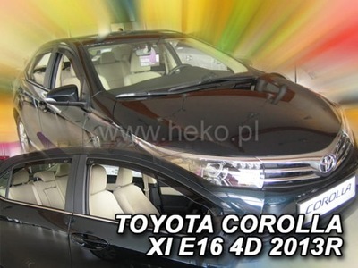 DEFLECTORES VENTANAS TOYOTA COROLLA E16 4D 2013-2019 BERLINA  