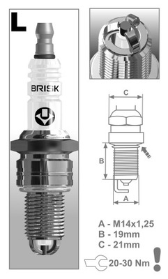 BUJÍA BRISK EXTRA LR17TC-1 1348  