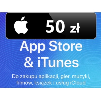 App Store iTunes 50 zł Doładowanie Apple, iPhone