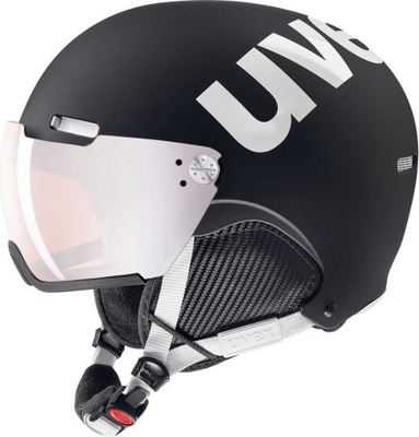 KASK NARCIARSKI UVEX 55-59CM HLMT 500 VISOR CZARNY