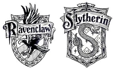 Tatuaże Harry Potter zestaw Slytherin Ravenclaw PL