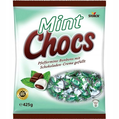 MINT CHOCS CUKIERKI NADZIENIE MIĘTOWO CZEKOLADOWE MIĘTA CZEKOLADA Z NIEMIEC