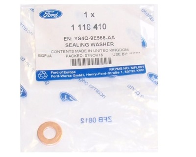 Подкладка форсунки transit connect 1,8 tdci фото №1