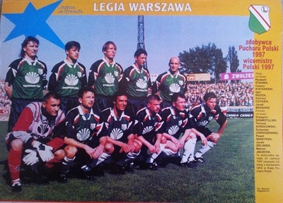 Liga polska Plakat - LEGIA WARSZAWA 1997 rok