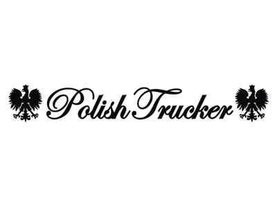 Naklejka na tira, busa Orzełek Polish Trucker, Bok