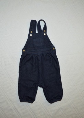 PETIT BATEAU SPODNIE OGRODNICZKI 3-6m 68