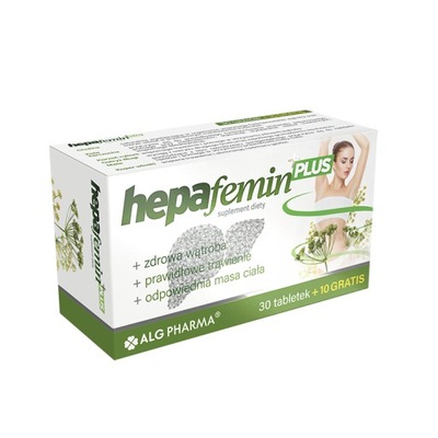 Hepafemin Plus 40 tabl WĄTROBA WAGA ALG