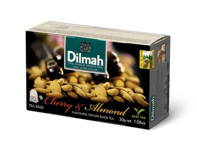 Dilmah Herbata Czarna Wiśnia, Migdał 20szt x 1.5g