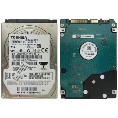 Dysk Sata Toshiba Mk1646gsx 160gb 5400rpm 2 5 5254537073 Oficjalne Archiwum Allegro