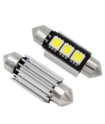 ŻARÓWKA RURKA 3 LED 5050 FESTOON CANBUS 41mm 42mm