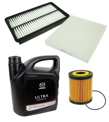 SET FILTERS MAZDA 6 OIL MAZDA 5W-30 TOTAL  