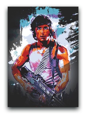 Rambo OBRAZ 80x60 canvas Sylvester Stallone plakat