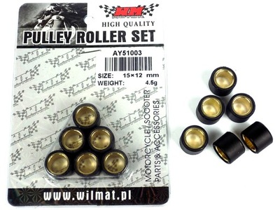 RODILLOS VARIADOR SCOOTER 2T 15X12 8.0G  