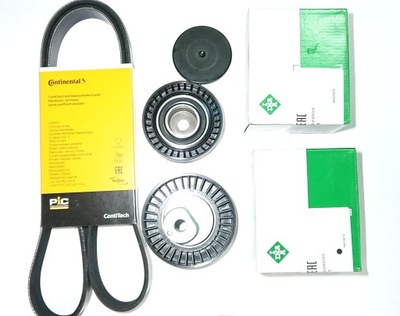 6pk1555 ремень 2x ролик ремень ina bmw e39 520i 523i фото №1