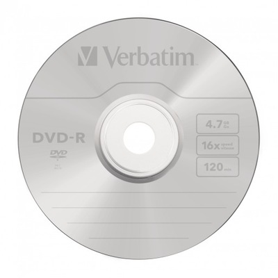 Verbatim płyta DVD-R 4,7GB 16X 1 sztuka płyty DVD