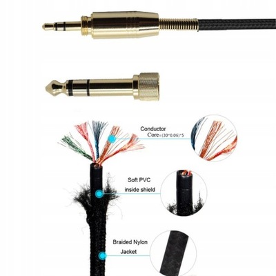 Kabel Przewód do Sennheiser HD518 HD595 HD558 598