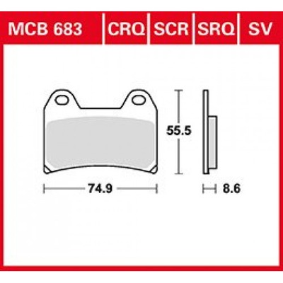 ZAPATAS DE FRENADO PARTE DELANTERA APRILIA 1000 RSV V4 SMV  