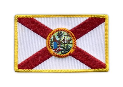 Naszywka - Floryda - flaga stanowa USA, haft