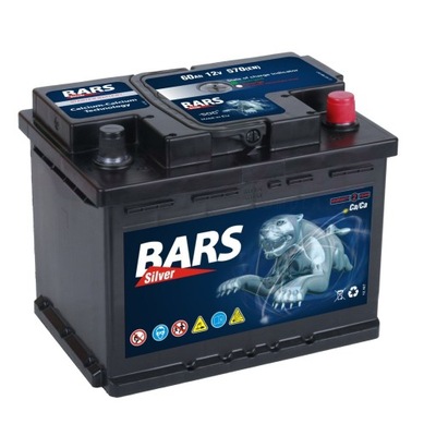 BATERÍA BARS SILVER 12V 60AH 570A (EN) P+  