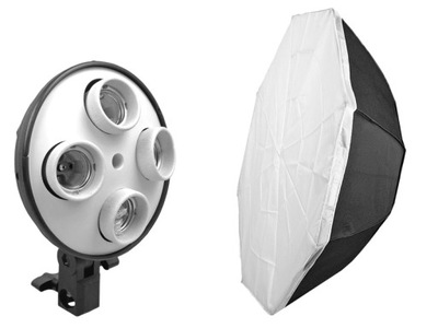 SOFTBOX OCTA OKTAGONALNY 85cm 4x E27 DYFUZOR ETUI