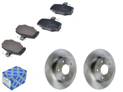 DISCS + PADS BRAKE REAR NISSAN ALMERA TINO  