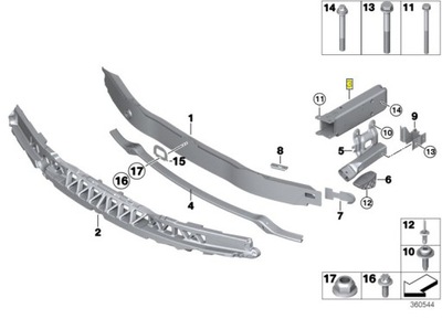 BMW DERECHA STREFA ZGNIOTU F32 F33 F34 F36  