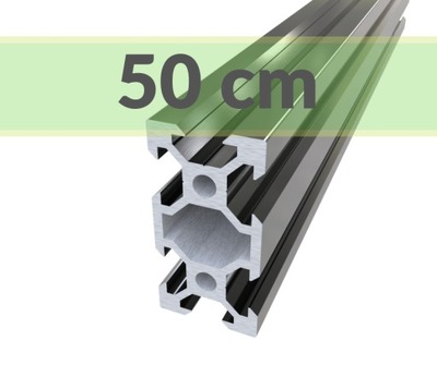 aluminiowy profil konstrukcyjny 20x40 T6 - 50 cm