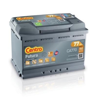 АККУМУЛЯТОР CENTRA FUTURA 77AH 760A 12V P+ CA770