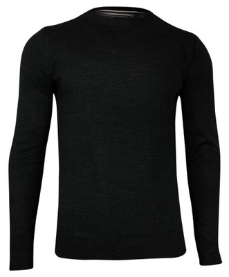 Czarny Męski sweter (U-neck) Brave Soul - XL