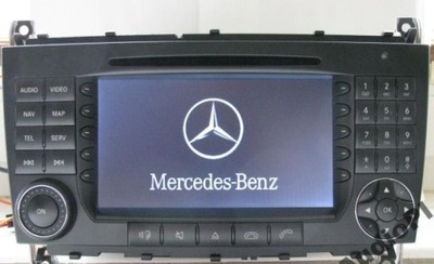 RADIO CD COMAND MERCEDES W203 NAVEGACIÓN PL MENÚ  