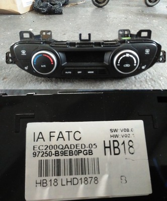 Hyundai i10 ii lift 2016- панель кондиціонера клімат фото №1