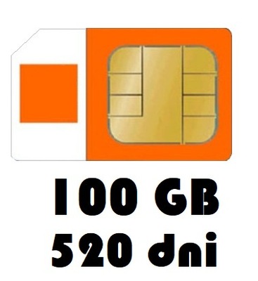 Internet na kartę 100GB Orange Free 520 dni LTE