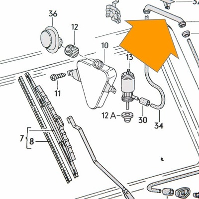 AISLANTE DE GOMA TRASERA DE TAPA DERECHA VW BUS T3  