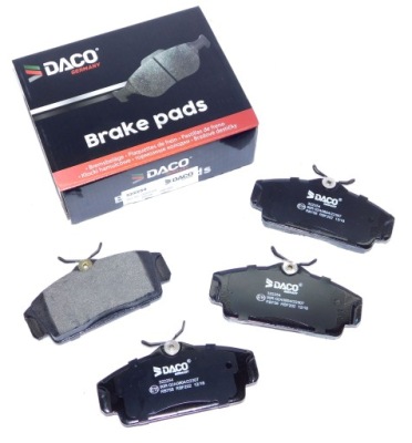 Daco 322254 набор тормозных колодок тормозных, тормоза дисковые фото №1