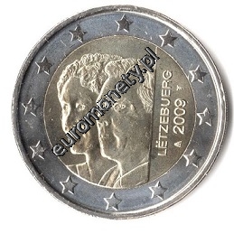 2 euro okolicznościowe Luksemburg 2009 Charlotte