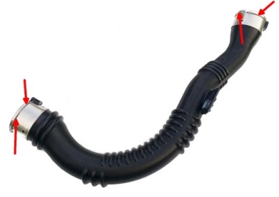 Renault trafic 1,6 dci труба пабтрубок  turbo интеркулер пряжка проволока zabezpieczeni фото №1