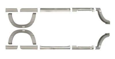 Sprinter lt 95-06 середній поріг ремкомплект підкрилок оцинковка kpl фото №1