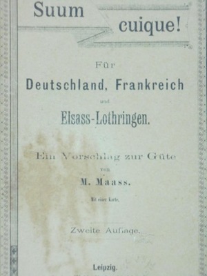 Suum cuique! Fur Deutschland Frankereich ok 1920