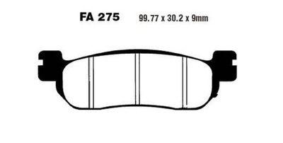 КОЛОДКИ ГАЛЬМІВНІ EBC SFAC275 YAMAHA YP 400, VP 250