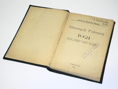 ALMANACH POLONAIS 1921. VARSOVIE 1921