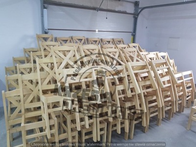 Krzesła Rustykalne ,Drewniane woskowane PRODUCENT
