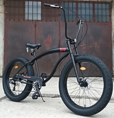 Duży rower MICARGI SLUGO fatbike cruiser chopper