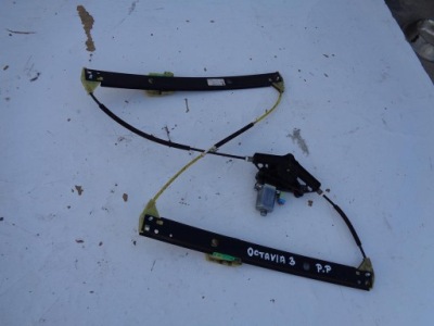 Механизм стекло правый перед skoda octavia 3 фото №1