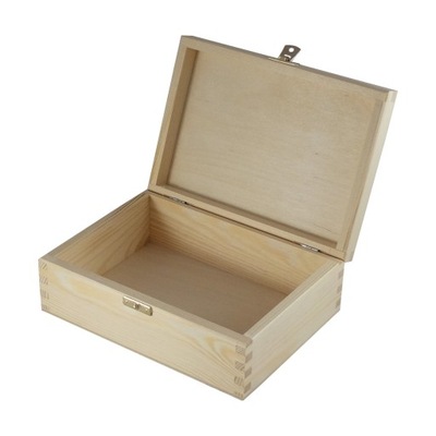 Pudełko drewniane 22x16x8 cm Decoupage skrzynka