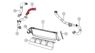 CABLE DEL RADIADOR DODGE CALIBER  